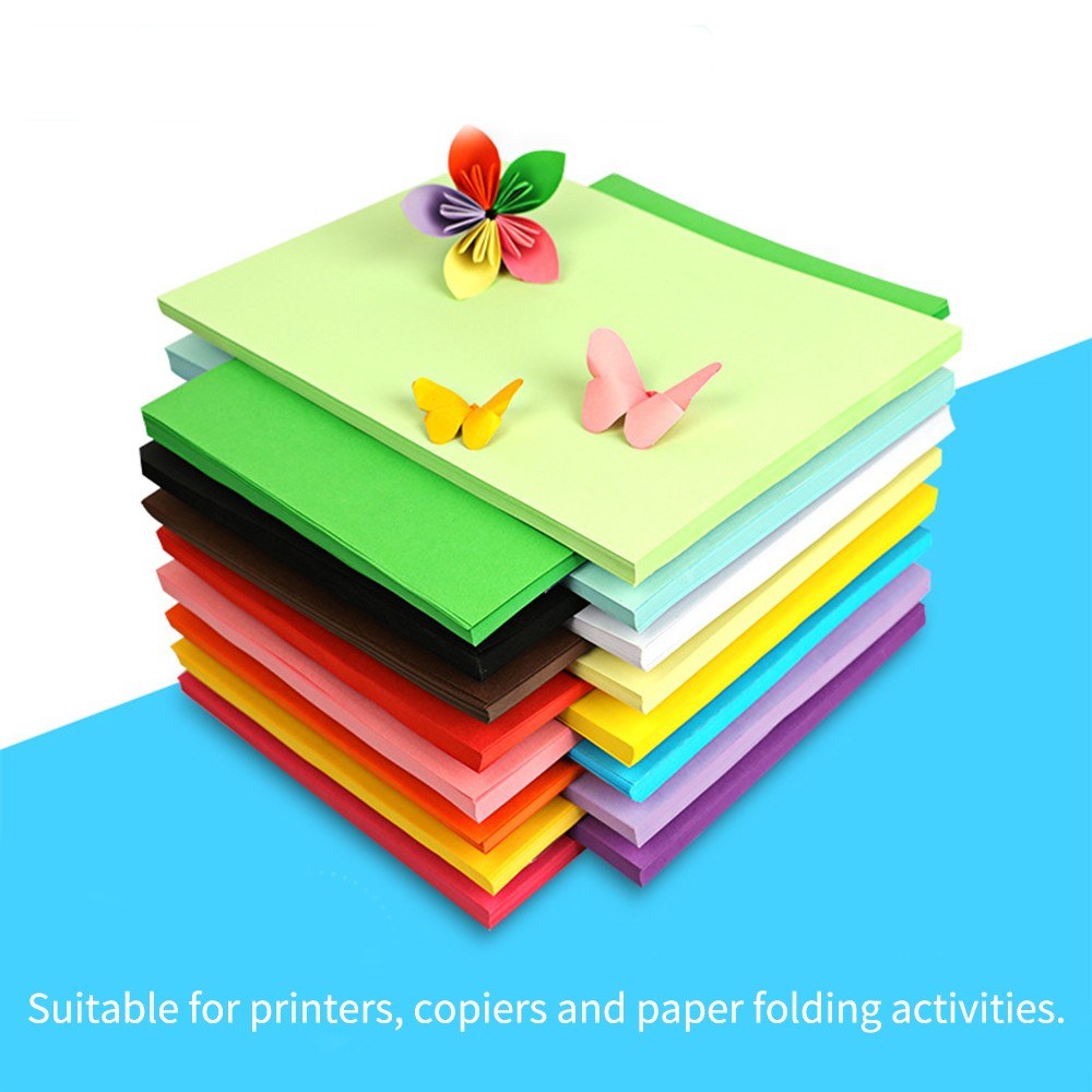 A4 Color Copy Paper - 100 Sheets, 70GSM, 210x297mm/8.3x11.7in for Printing, Writing, Crafts & Art