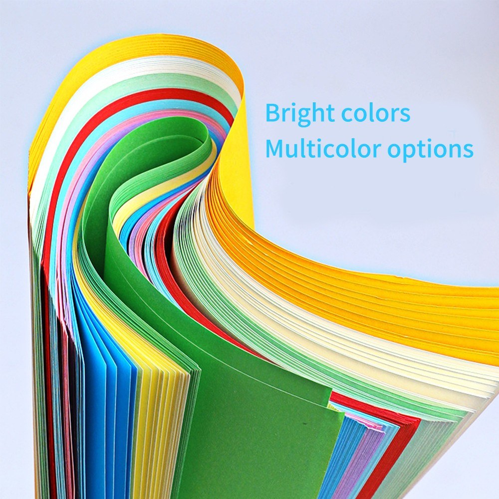 A4 Color Copy Paper - 100 Sheets, 70GSM, 210x297mm/8.3x11.7in for Printing, Writing, Crafts & Art