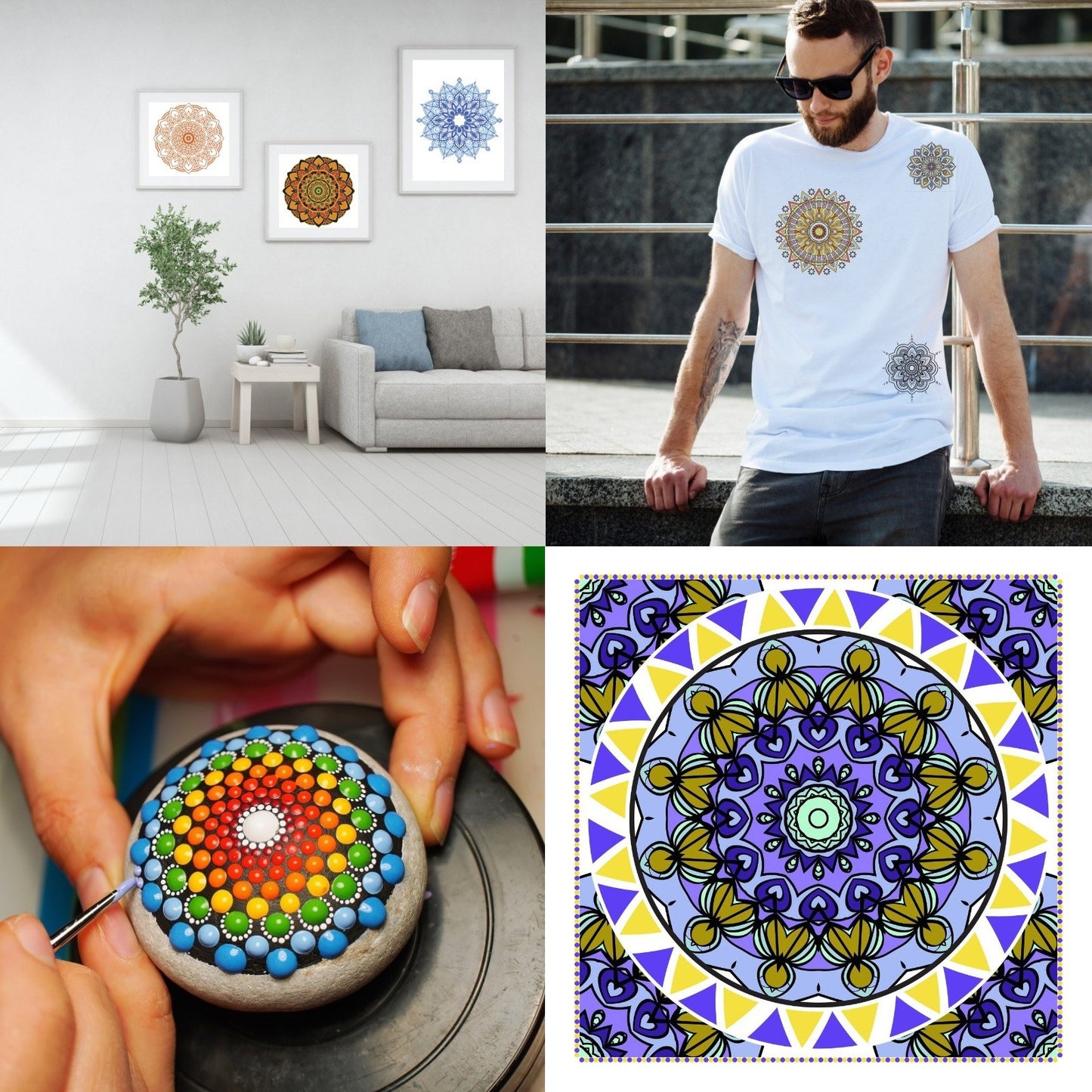 41-Piece Mandala Dotting Art Kit: DIY Stencils, Brushes & Tools for Canvas, Rocks & Crafts