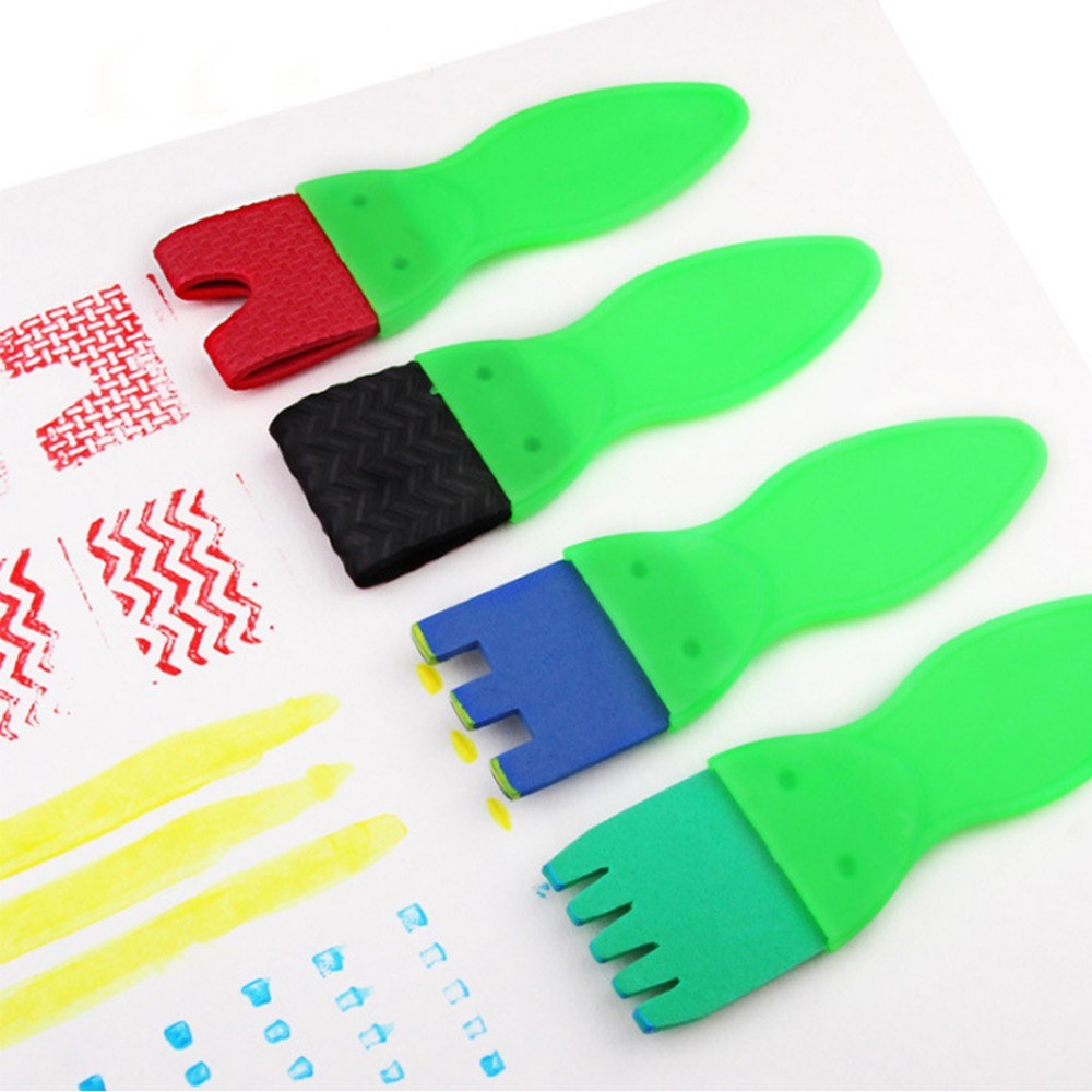 25PCS Kids Washable Paint Brushes & Sponge Set for DIY Art Toys - Perfect for Toddlers, Acrylic Crafts, Rock & Tempera Painting Gifts
