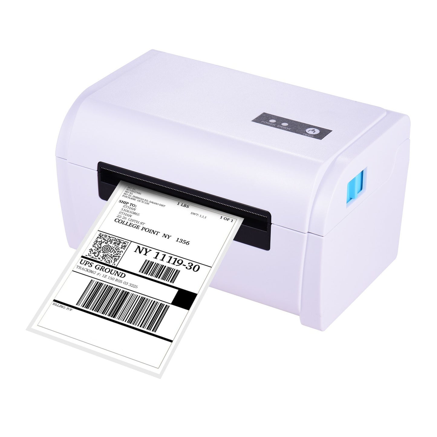 High-Speed 4x6 Shipping Label Printer, Compatible with Amazon UPS Ebay Shopify FedEx, 160mm/s USB Thermal Sticker Printer, Max. 110mm Width for Barcode & Postage
