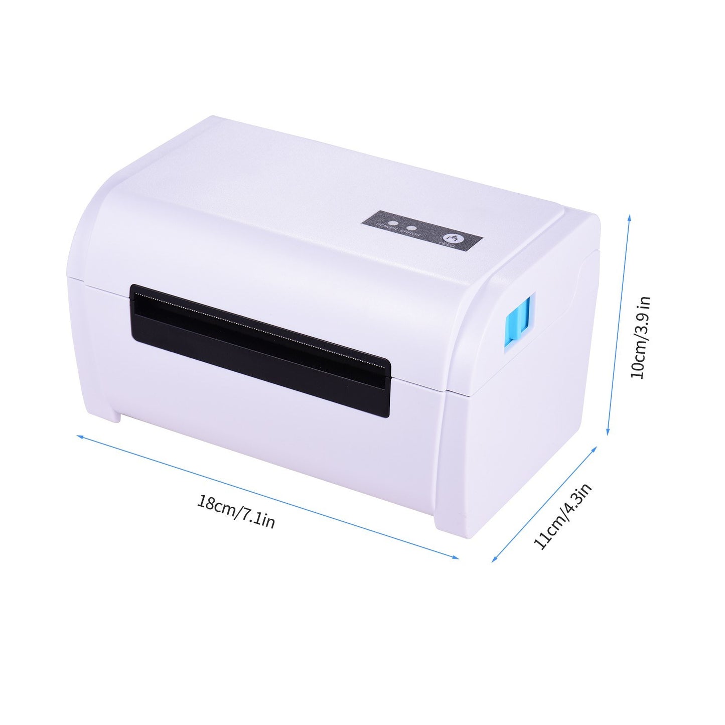 High-Speed 4x6 Shipping Label Printer, Compatible with Amazon UPS Ebay Shopify FedEx, 160mm/s USB Thermal Sticker Printer, Max. 110mm Width for Barcode & Postage