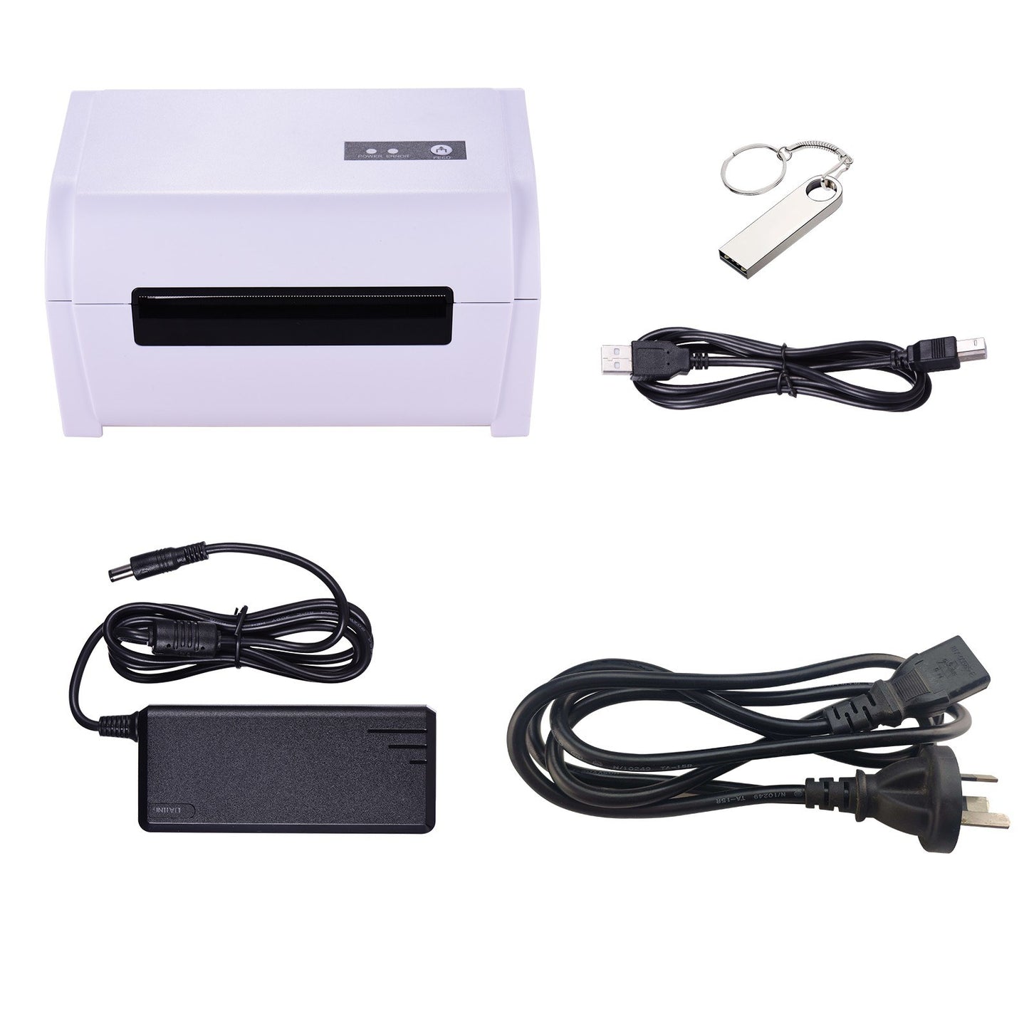 High-Speed 4x6 Shipping Label Printer, Compatible with Amazon UPS Ebay Shopify FedEx, 160mm/s USB Thermal Sticker Printer, Max. 110mm Width for Barcode & Postage