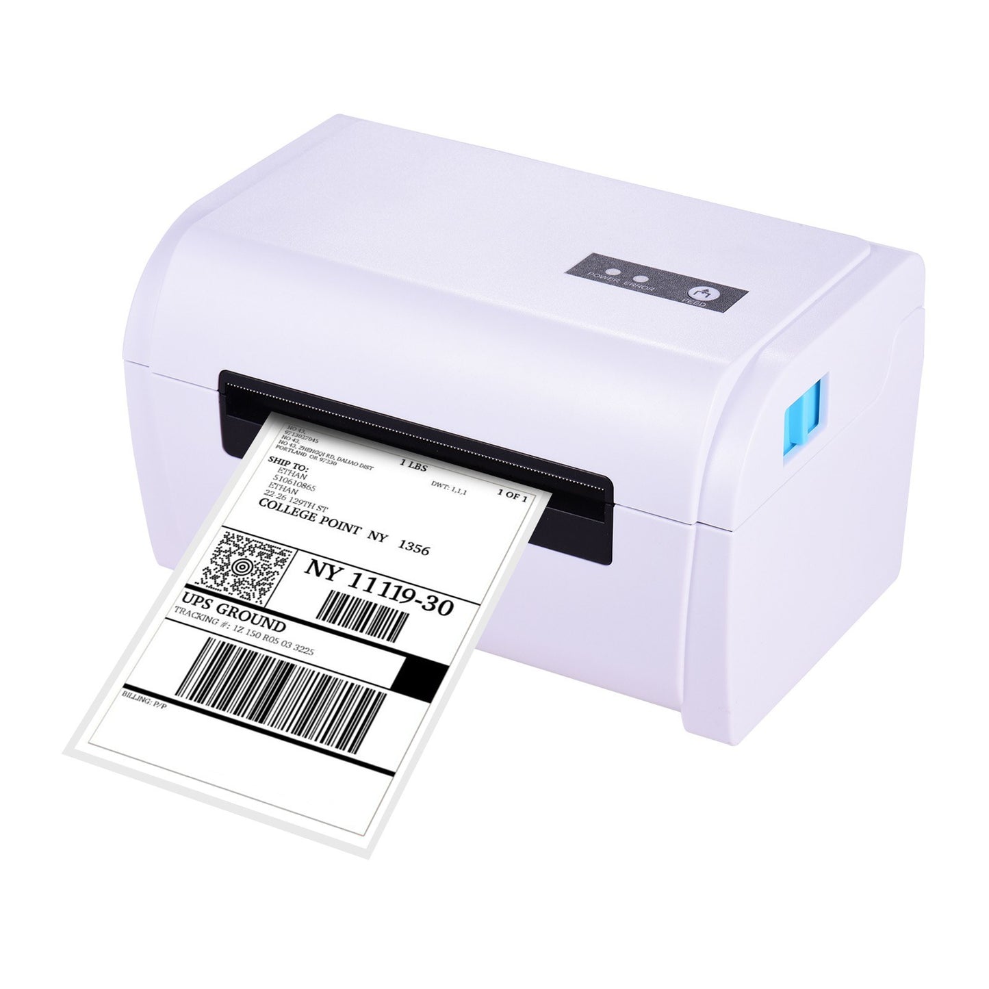High-Speed 4x6 Shipping Label Printer, Compatible with Amazon UPS Ebay Shopify FedEx, 160mm/s USB Thermal Sticker Printer, Max. 110mm Width for Barcode & Postage