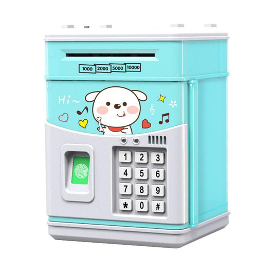 Password-Protected Mini ATM Piggy Bank with Fingerprint Simulation and Auto Scroll for Kids - Perfect Birthday Gift