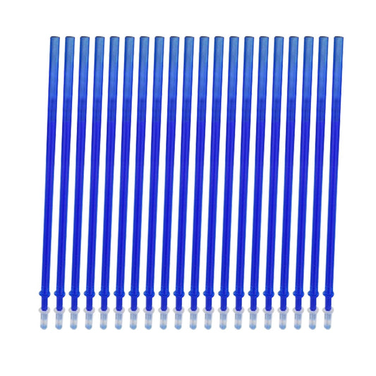 20-Pack Blue Erasable Gel Ink Pen Refills, Fine Point 0.5mm - Office & School Writing Supplies