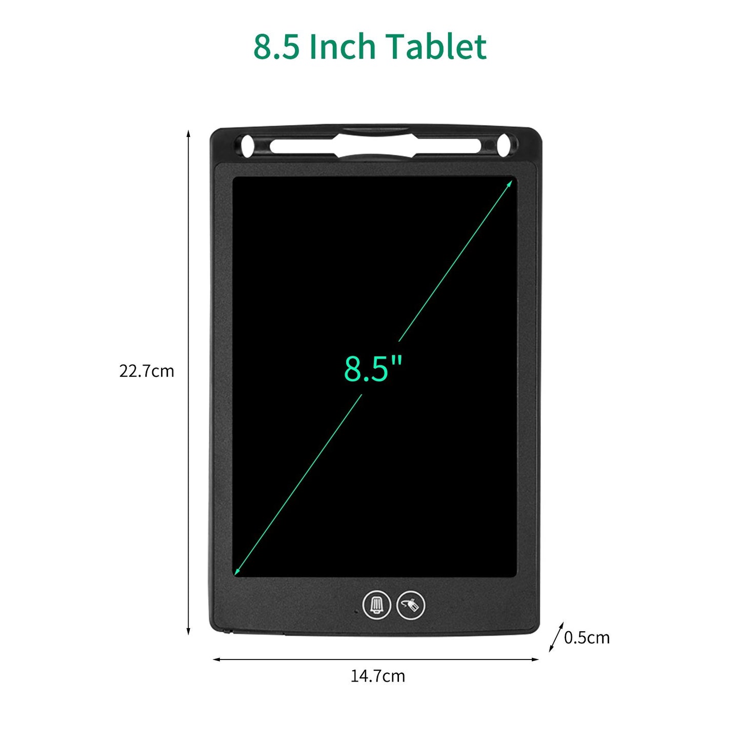 8.5 Inch LCD Writing Tablet for Kids - Colorful Doodle Drawing Pad with Magnetic Stylus, Educational Toy for Ages 3-6, Perfect for Home, Office & Gifts