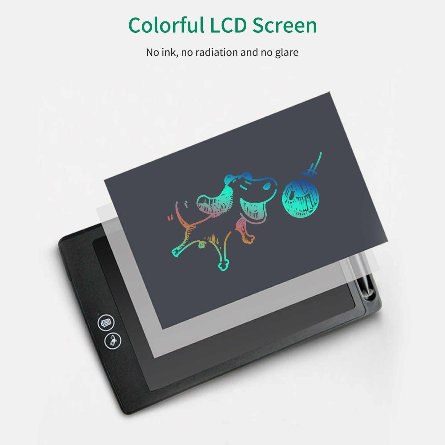 8.5 Inch LCD Writing Tablet for Kids - Colorful Doodle Drawing Pad with Magnetic Stylus, Educational Toy for Ages 3-6, Perfect for Home, Office & Gifts