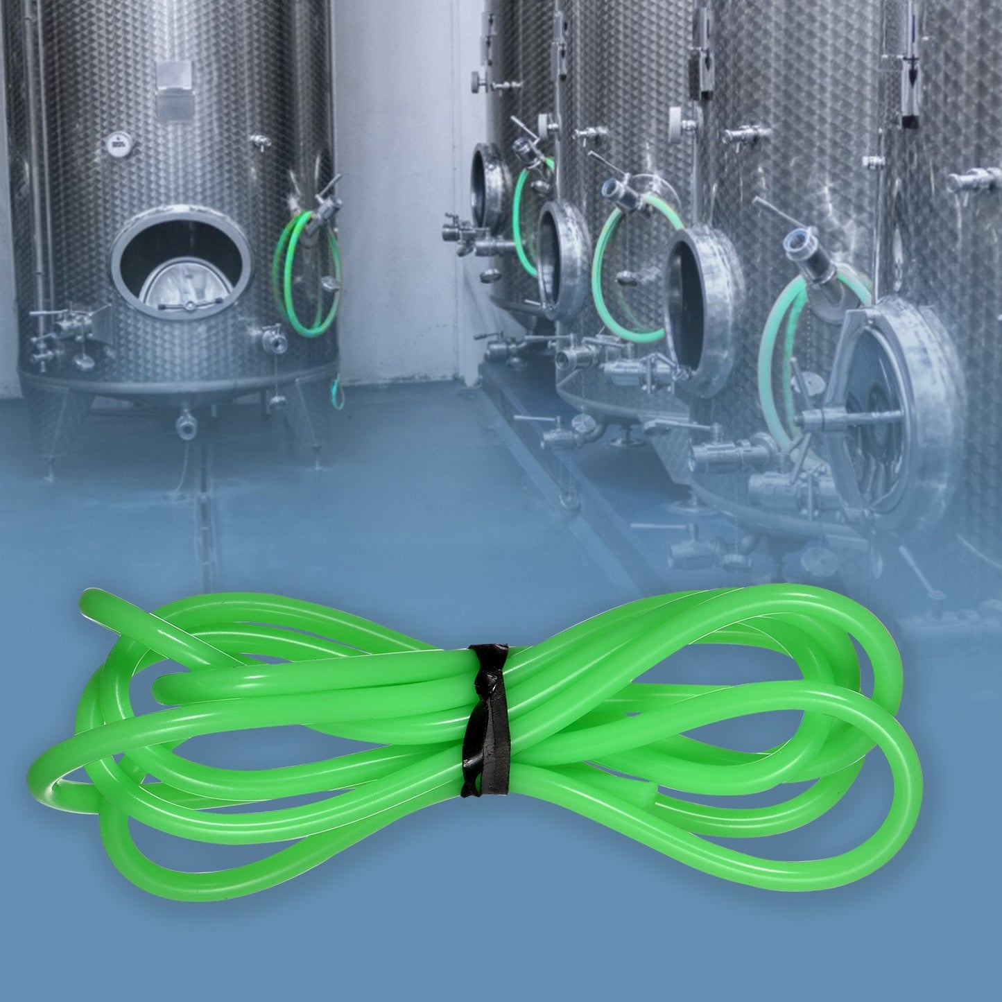 1 Meter Green Food Grade Silicone Tubing, Flexible Rubber Hose for Pump Transfer and Food Machinery, 1mm ID x 3mm OD