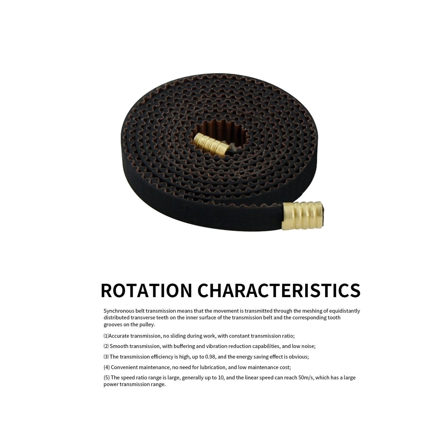 Aibecy GT2 Timing Belt: 3D Printer Accessory for Creality Ender-3, 6mm Wide, Abrasion Resistant & Low Noise