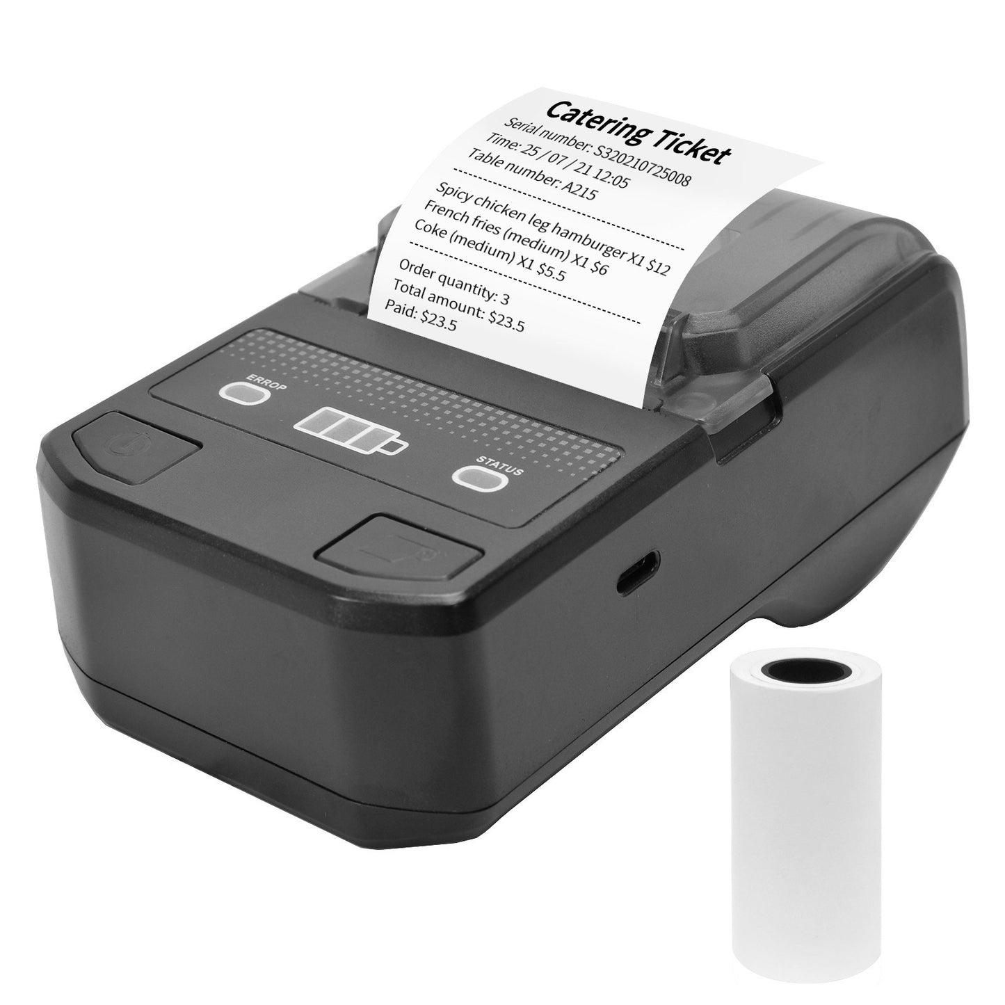 Wireless 58mm Portable Thermal Receipt Printer