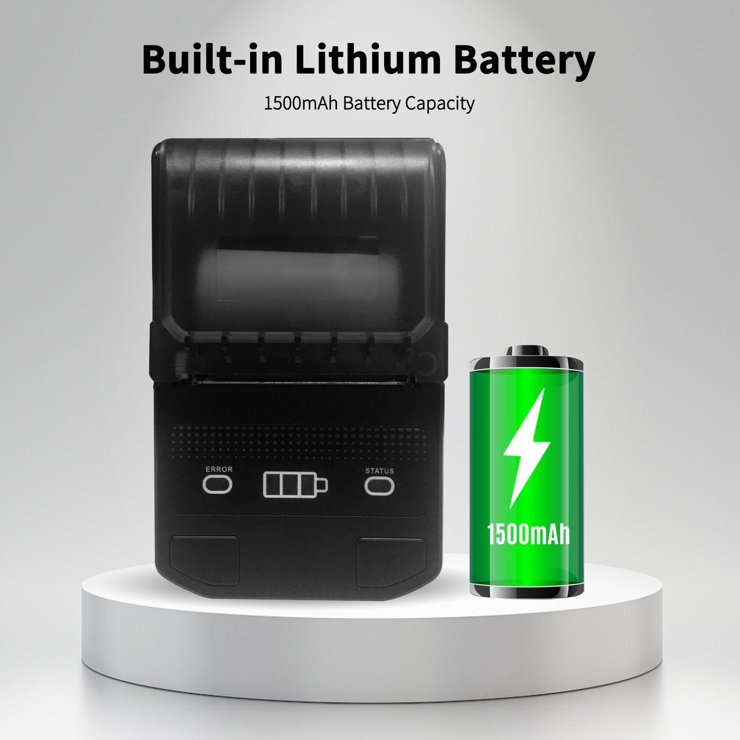 Wireless 58mm Portable Thermal Receipt Printer