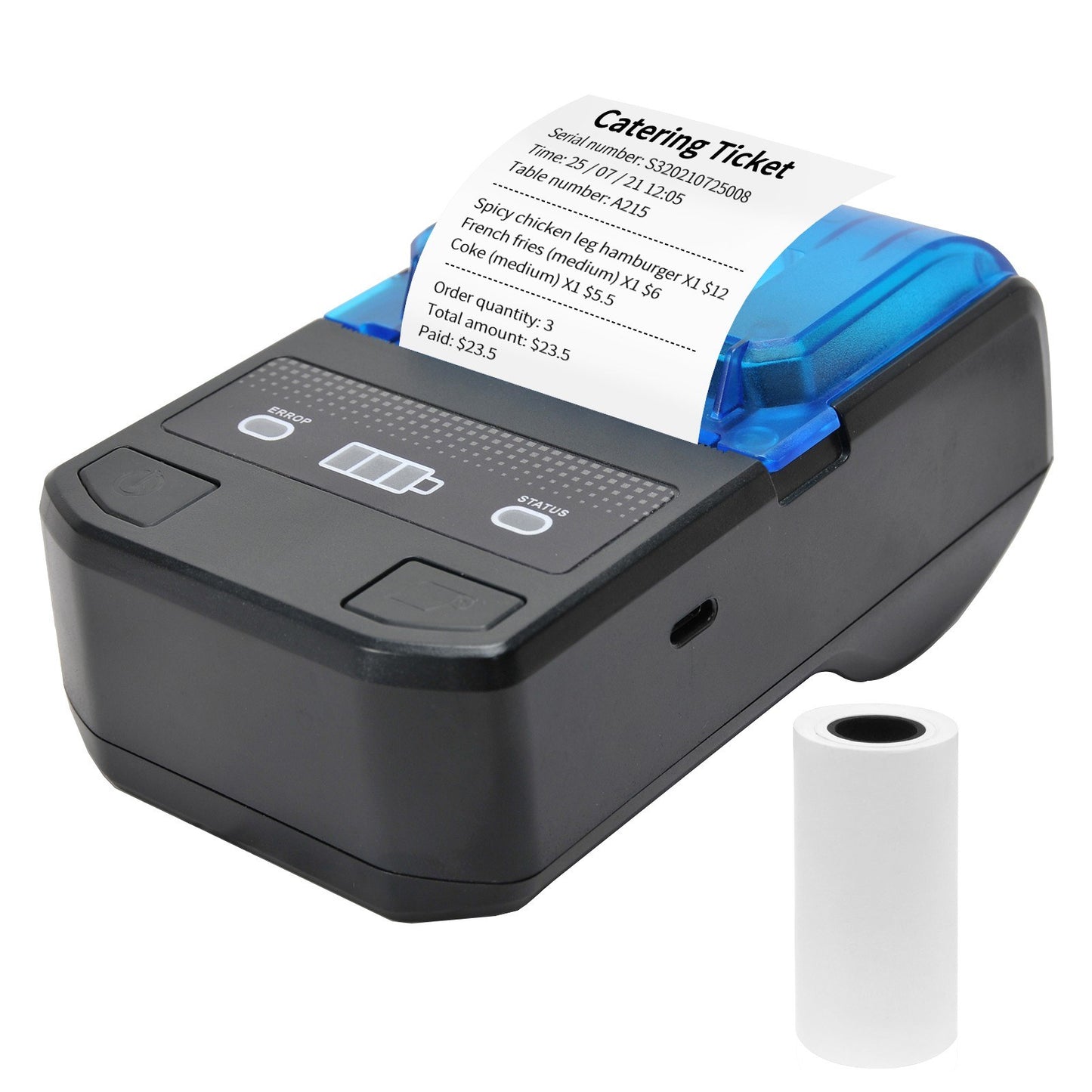 Wireless 58mm Portable Thermal Receipt Printer