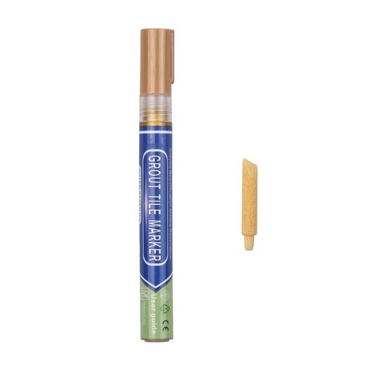 BIGTHUMB Waterproof Grout Pen - Tile Paint & Repair Marker with Replacement Tip for Bathroom, Kitchen, Balcony Floor & More