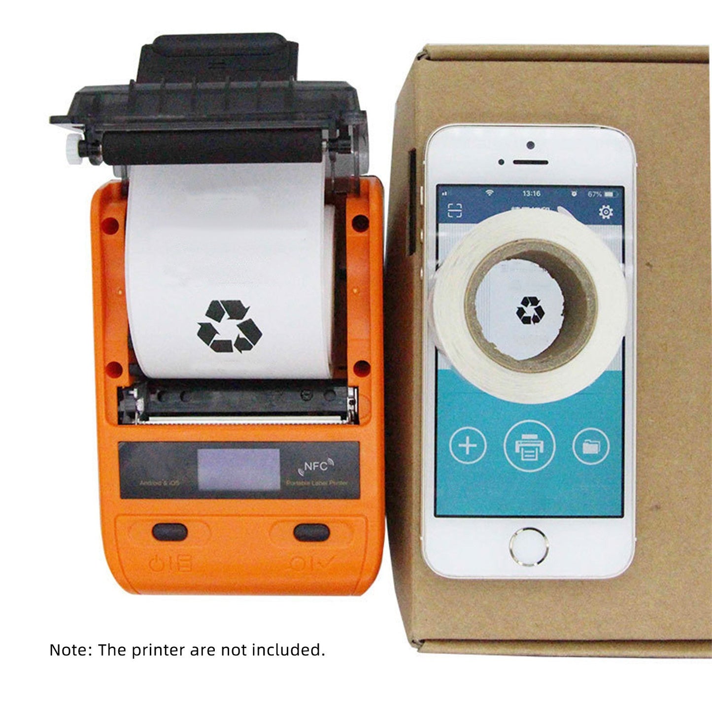 Waterproof Thermal Shipping Labels 1.2x0.8 Inch Self-Adhesive Stickers for Printer - Office & Retail Compatible with B11/B21/B3S