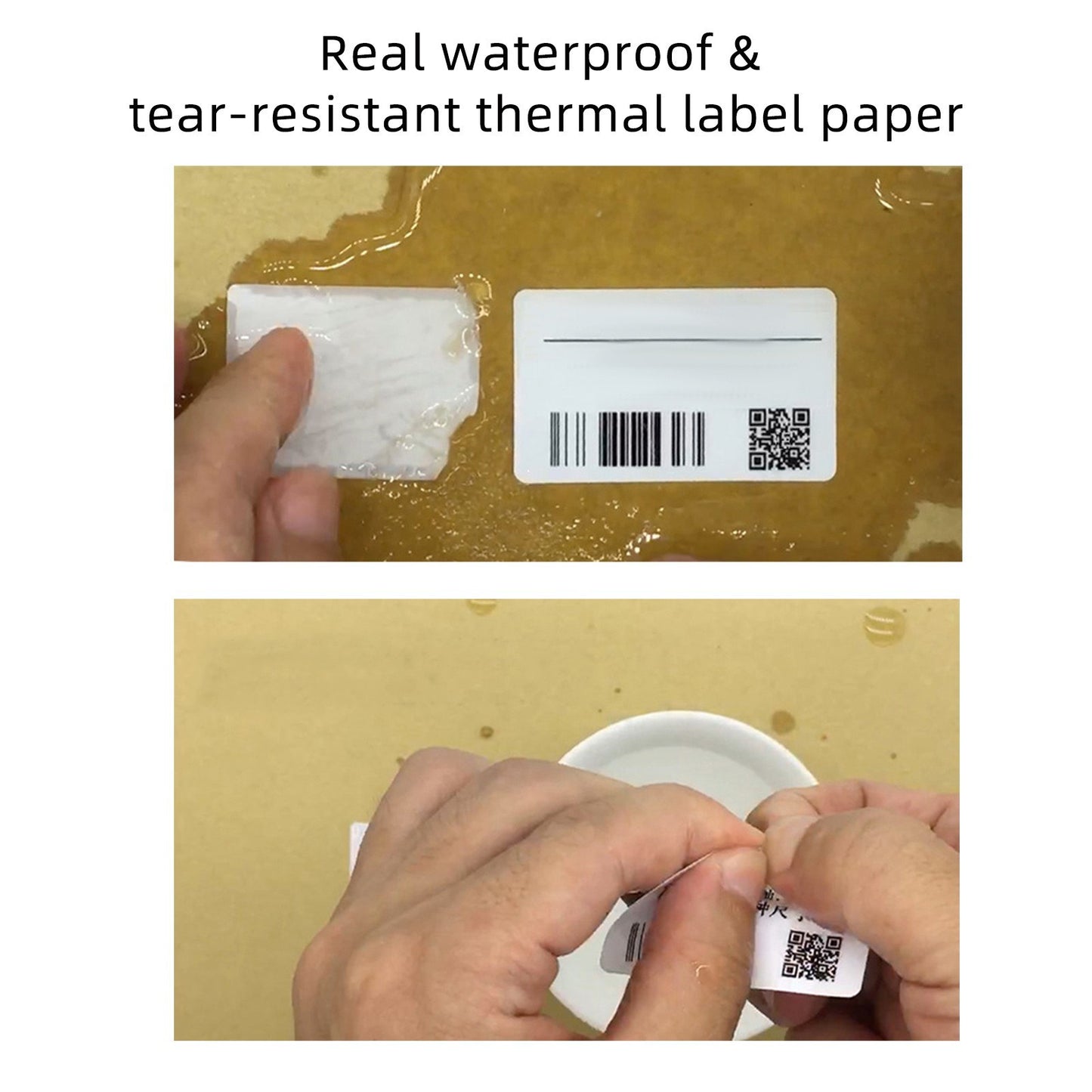 Waterproof Thermal Shipping Labels 1.2x0.8 Inch Self-Adhesive Stickers for Printer - Office & Retail Compatible with B11/B21/B3S