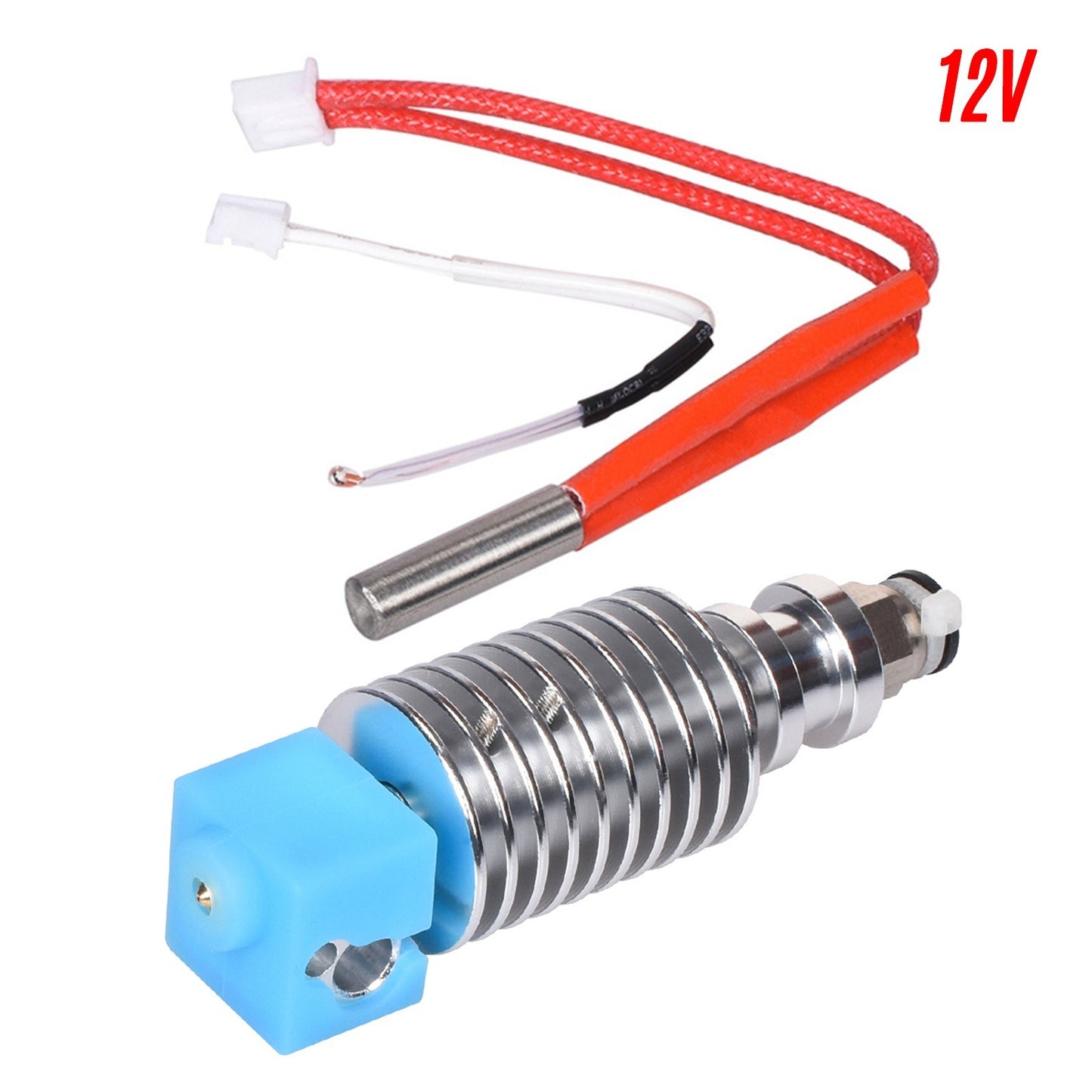 BIQU 3D Printer Hotend V5 J-head Kit for Anycubic Mega Series with 0.4mm Nozzle & Heater Wire - 12V Bowden Extruder, Compatible with ChironS