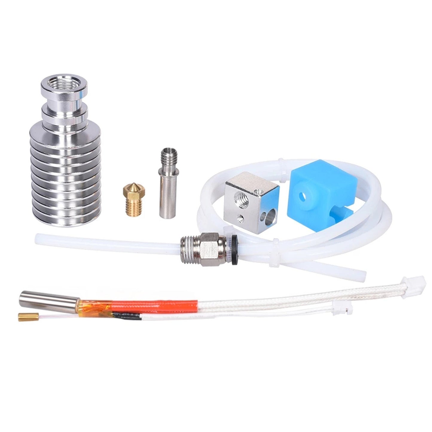 BIQU 3D Printer Hotend V5 J-head Kit for Anycubic Mega Series with 0.4mm Nozzle & Heater Wire - 12V Bowden Extruder, Compatible with ChironS