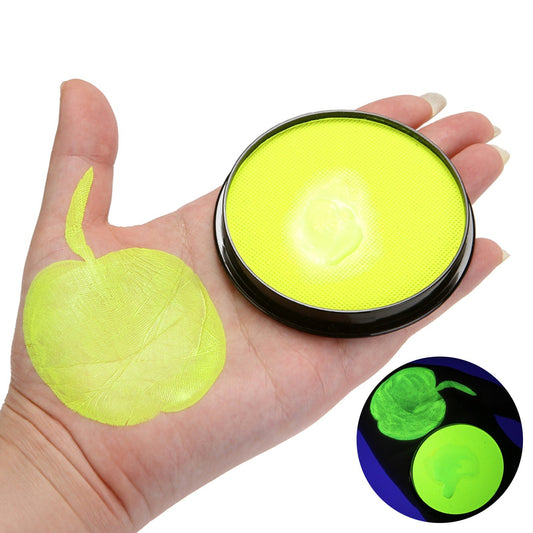 UV Blacklight Neon Glow Face & Body Paint - Hypoallergenic, Non-Toxic, Water-Based Makeup for Halloween, Cosplay & Festivals