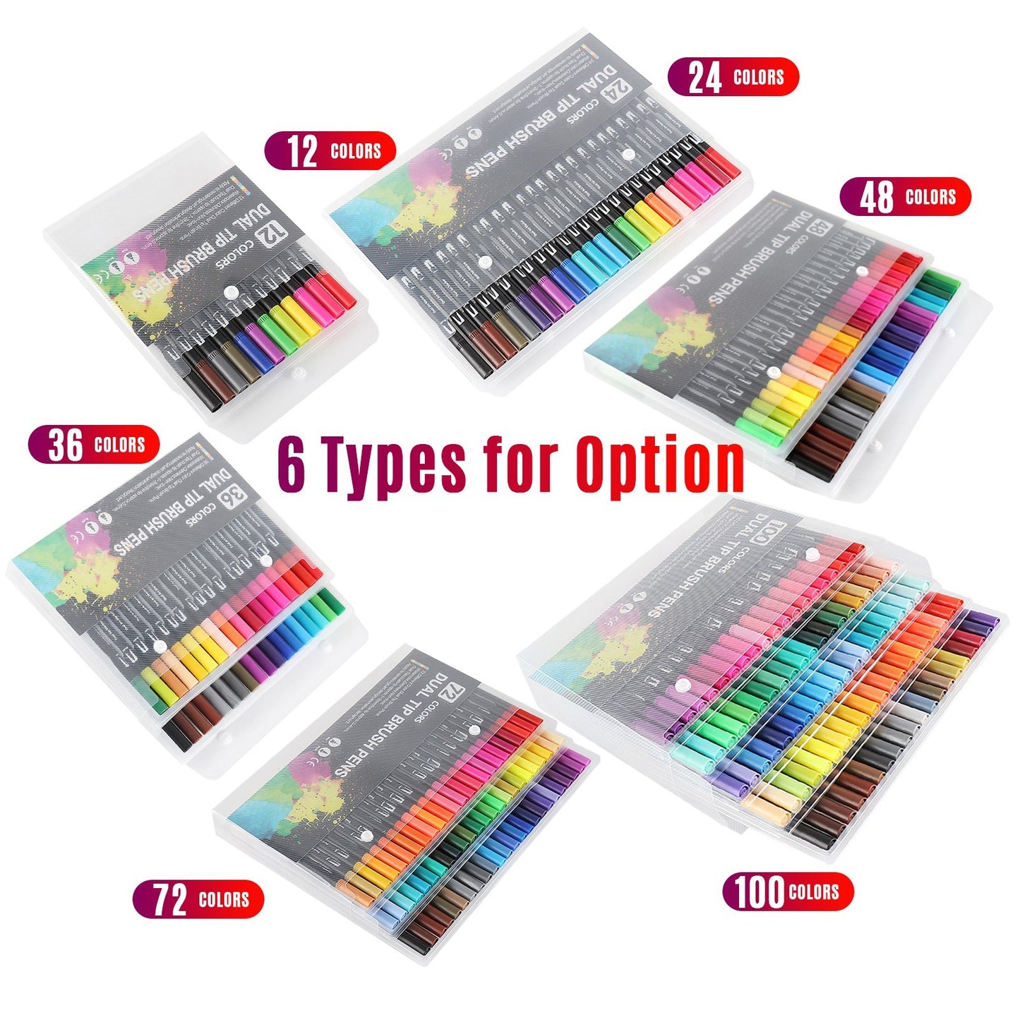 Dual Tip 12-Color Marker Set for Kids & Adults: Fine Point Art Pens for Coloring, Drawing, and Sketching