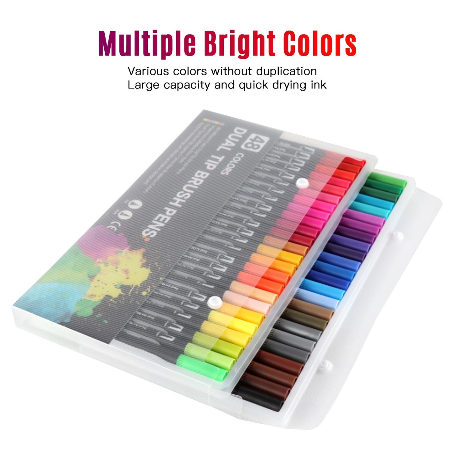 Dual Tip 12-Color Marker Set for Kids & Adults: Fine Point Art Pens for Coloring, Drawing, and Sketching
