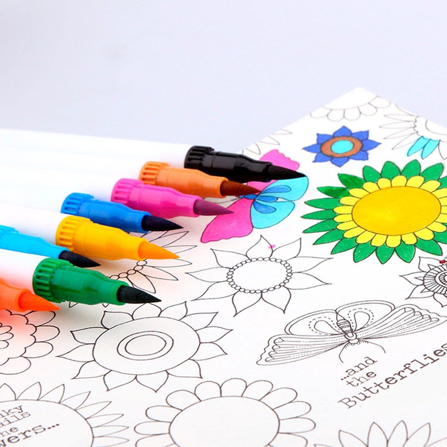 Dual Tip 12-Color Marker Set for Kids & Adults: Fine Point Art Pens for Coloring, Drawing, and Sketching