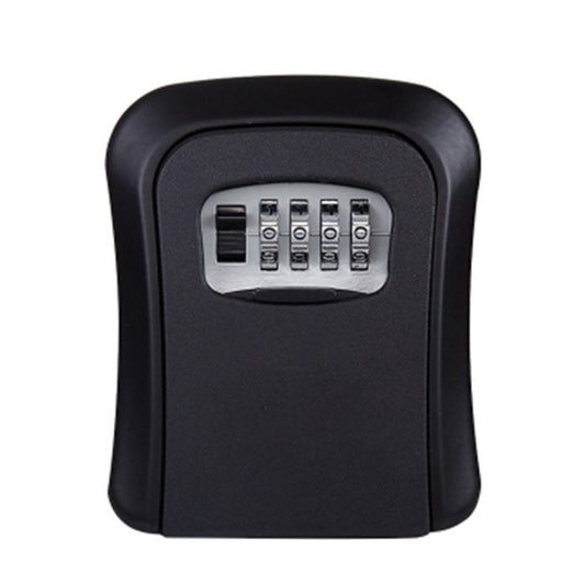 Waterproof Wall Mount Key Lock Box, 4-Digit Combination Aluminum Alloy Safe for Keys, ID Cards, U Disk
