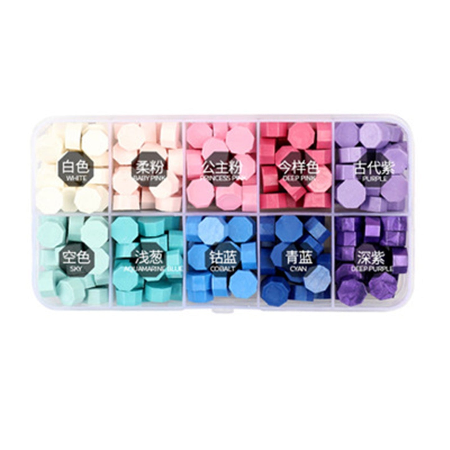 Colorful Sealing Wax Beads Set - 200 Pieces with Storage Box for Stamps, Cards, Envelopes, Wedding Invitations & Crafting