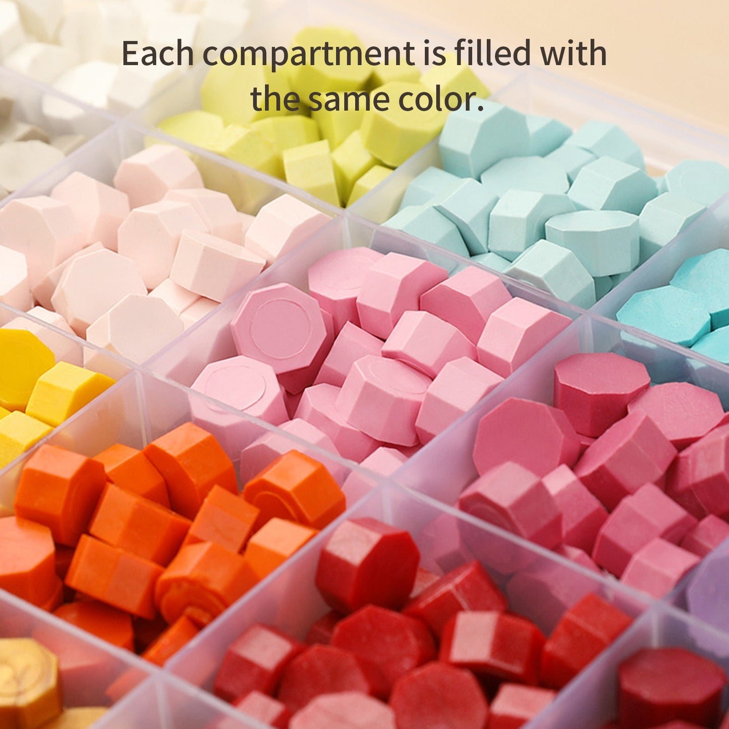 Colorful Sealing Wax Beads Set - 200 Pieces with Storage Box for Stamps, Cards, Envelopes, Wedding Invitations & Crafting