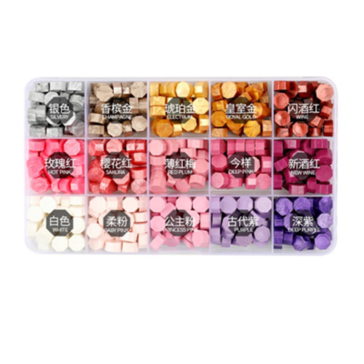 Colorful Sealing Wax Beads Set - 200 Pieces with Storage Box for Stamps, Cards, Envelopes, Wedding Invitations & Crafting