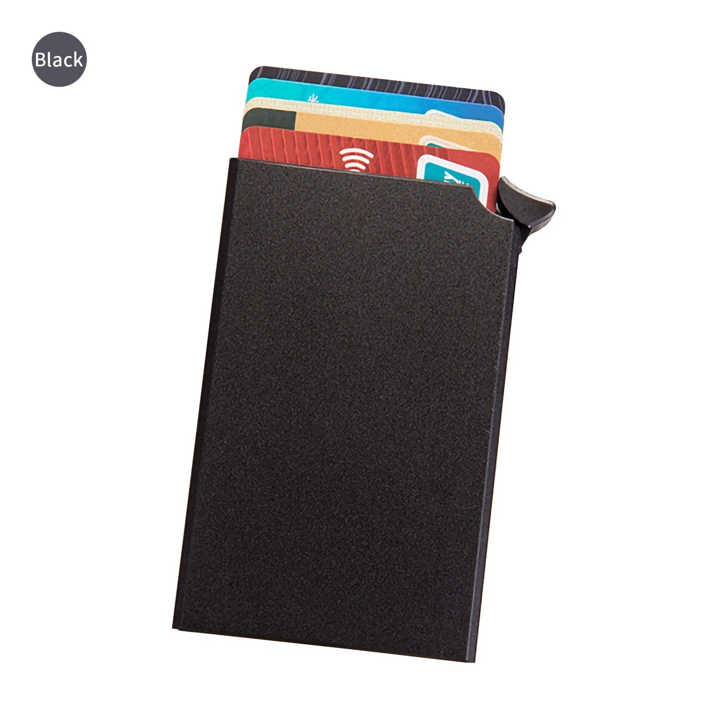 RFID Blocking Aluminum Card Holder - Anti-Theft Wallet Case with Pop-Up Feature for Men & Women