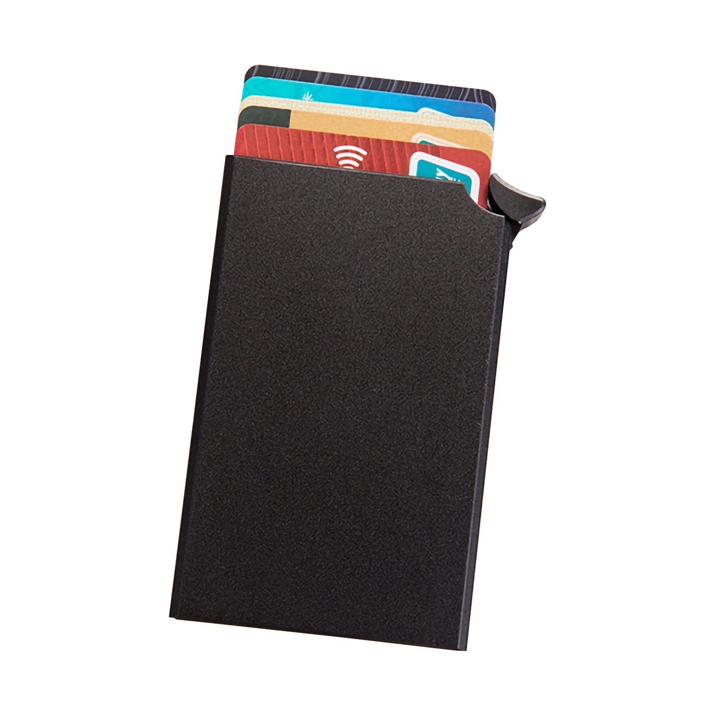 RFID Blocking Aluminum Card Holder - Anti-Theft Wallet Case with Pop-Up Feature for Men & Women