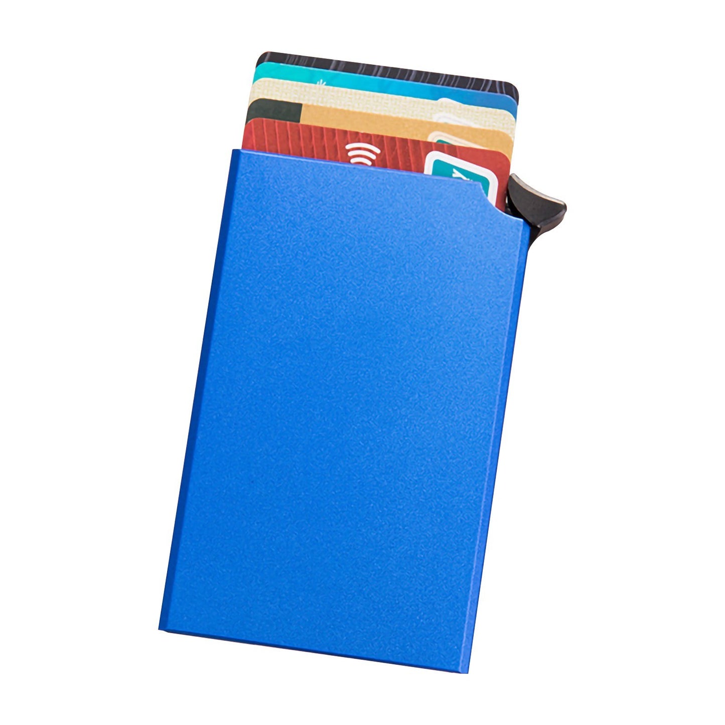 RFID Blocking Aluminum Card Holder - Anti-Theft Wallet Case with Pop-Up Feature for Men & Women