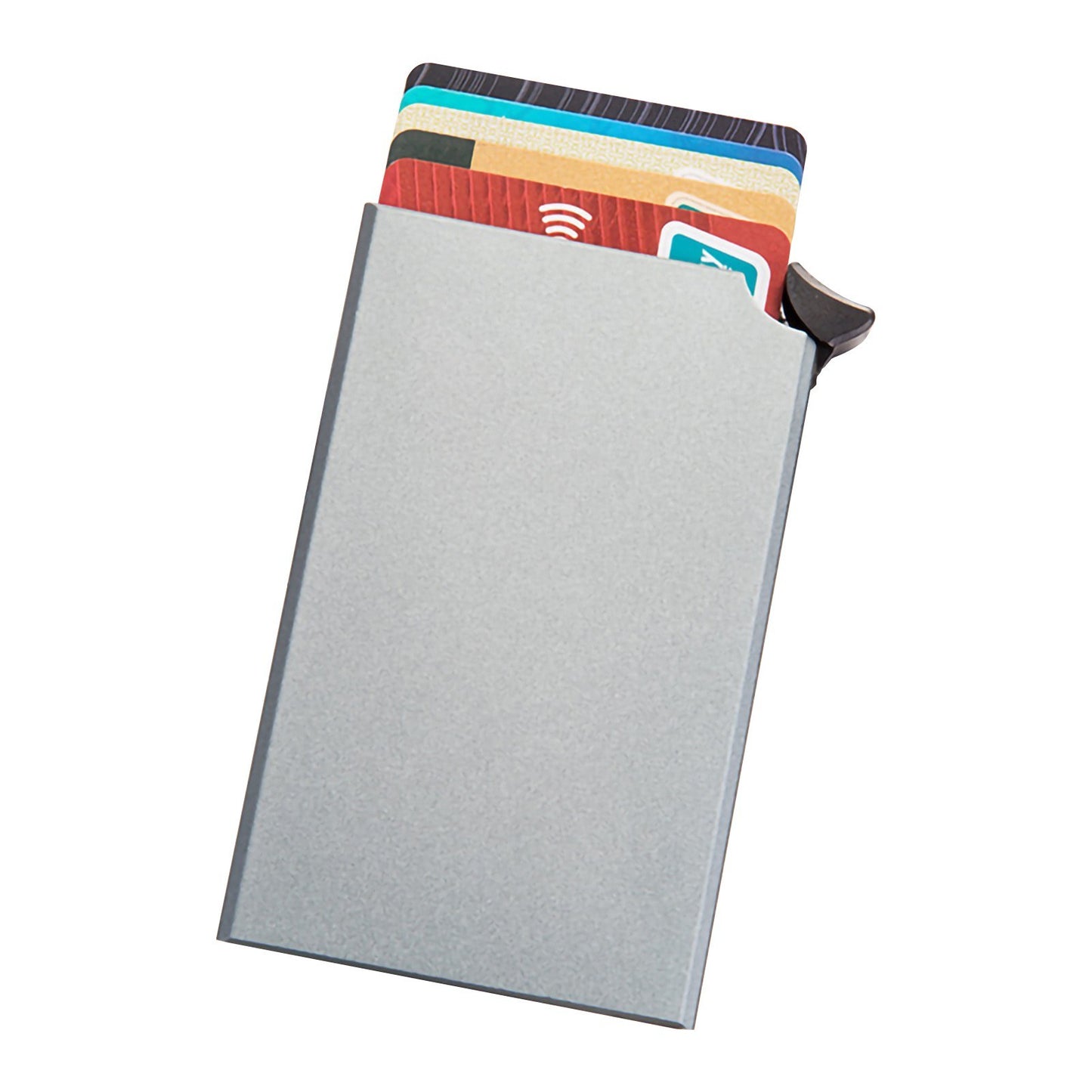 RFID Blocking Aluminum Card Holder - Anti-Theft Wallet Case with Pop-Up Feature for Men & Women