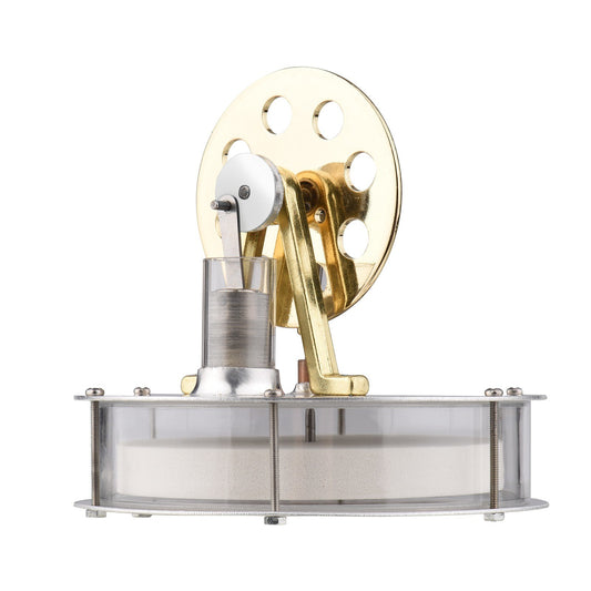 Stirling Engine Low-Temp Electricity Generator Model with Flywheel