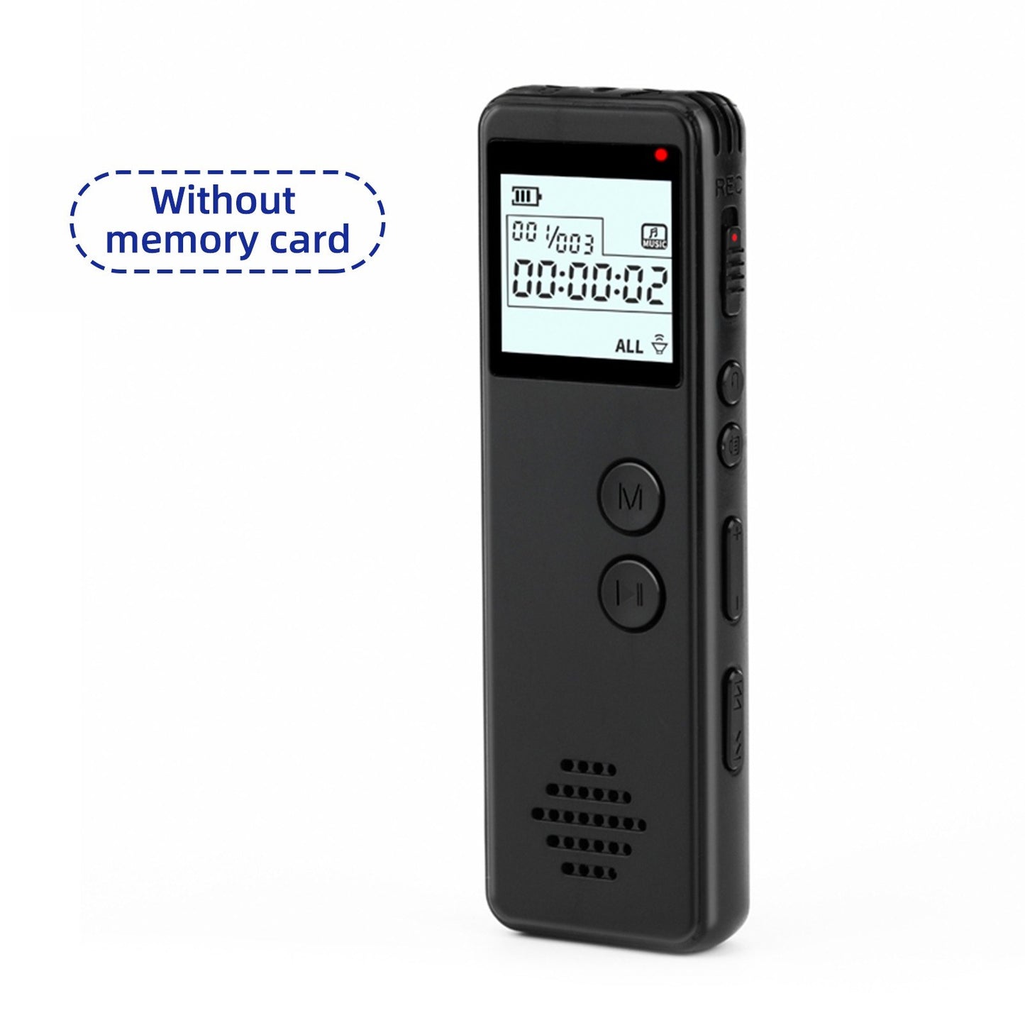 HD Digital Voice Activated Recorder with Noise Reduction, MP3 Player & Line-In Function - 10h Continuous Recording for Meetings, Lectures, Interviews, Classes