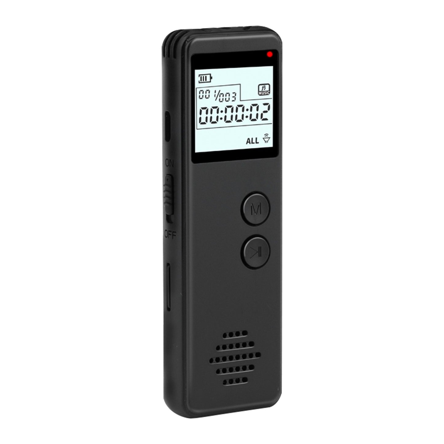 HD Digital Voice Activated Recorder with Noise Reduction, MP3 Player & Line-In Function - 10h Continuous Recording for Meetings, Lectures, Interviews, Classes