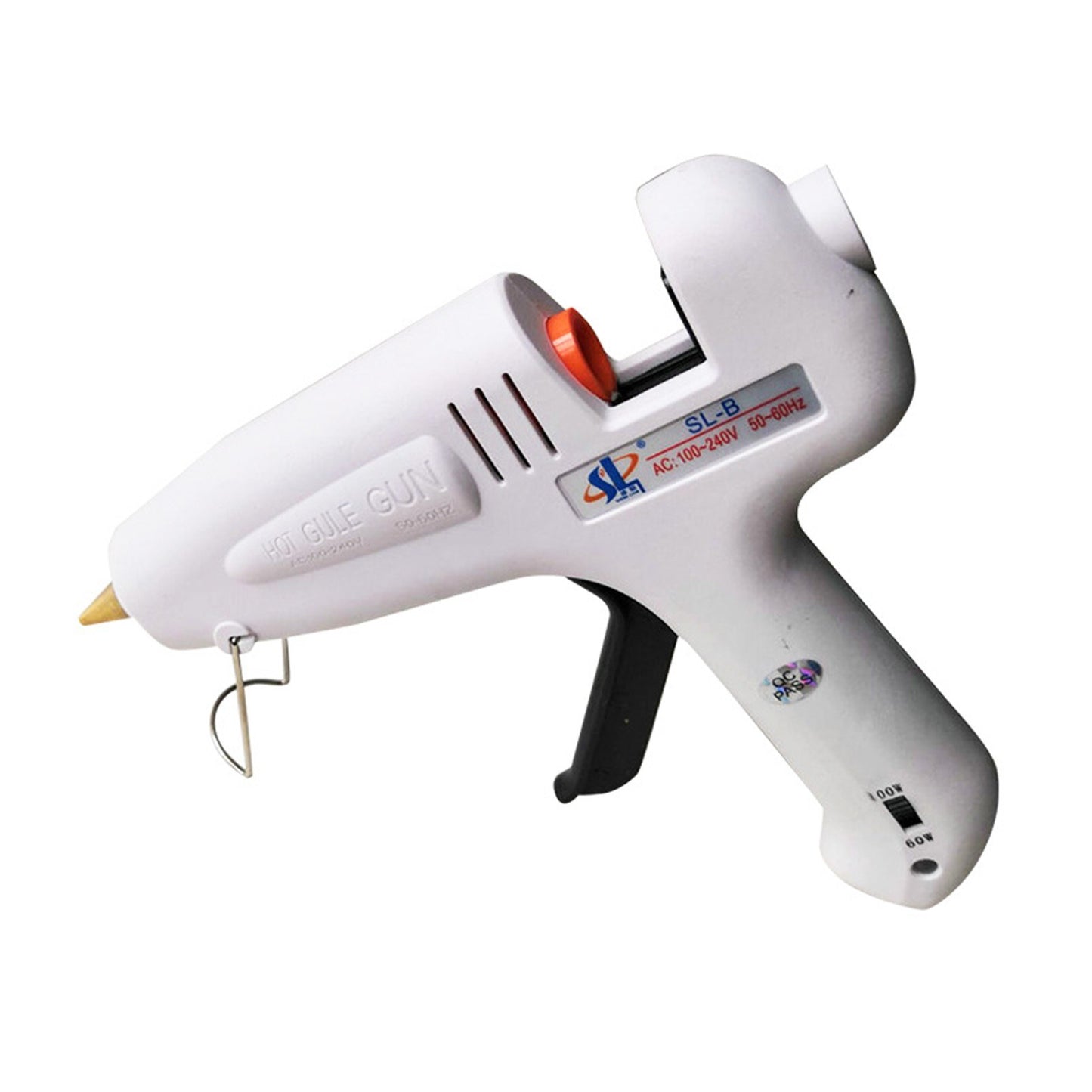 Dual Power Hot Melt Glue Gun 60W/100W with Metal Nozzle & 11 Glue Sticks for DIY Arts, Crafts, Wood, Glass, Plastic Repairs