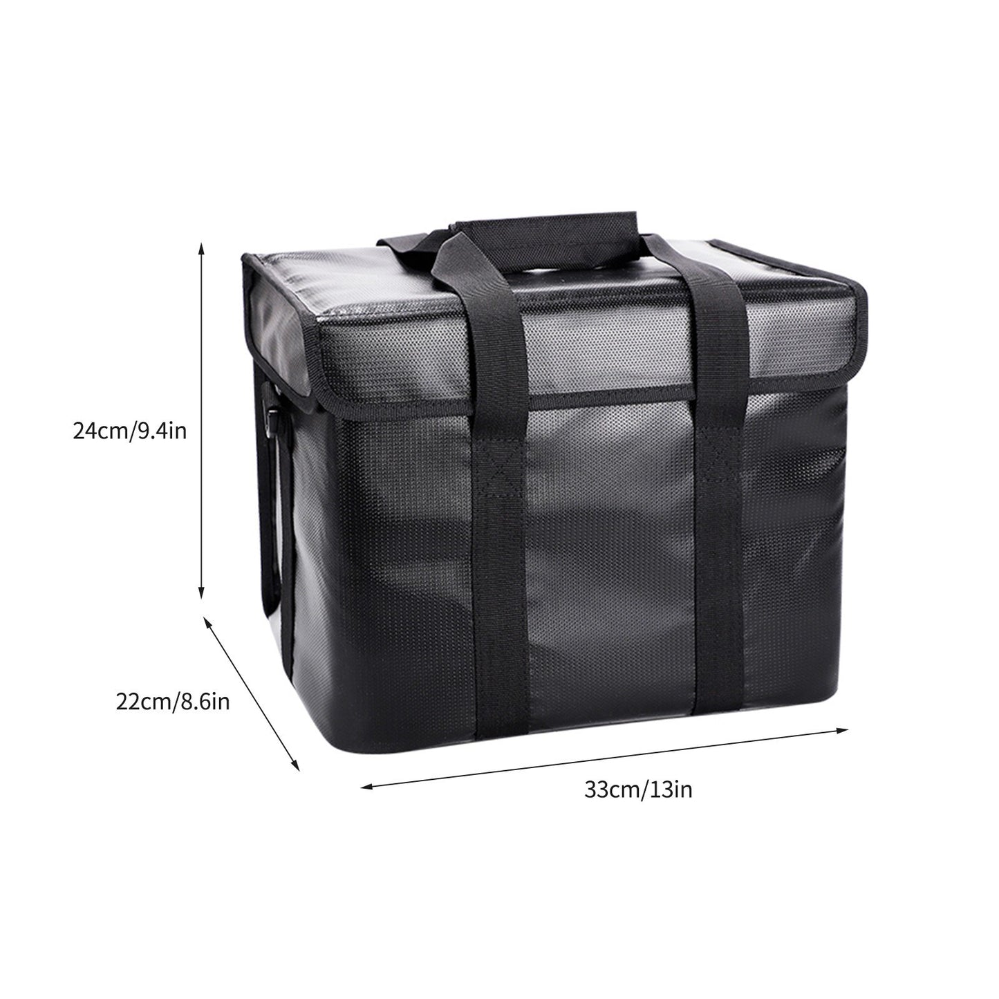 Fireproof Explosion-Proof Lipo Battery Safe Bag with Waterproof Zippers & Handle Strap