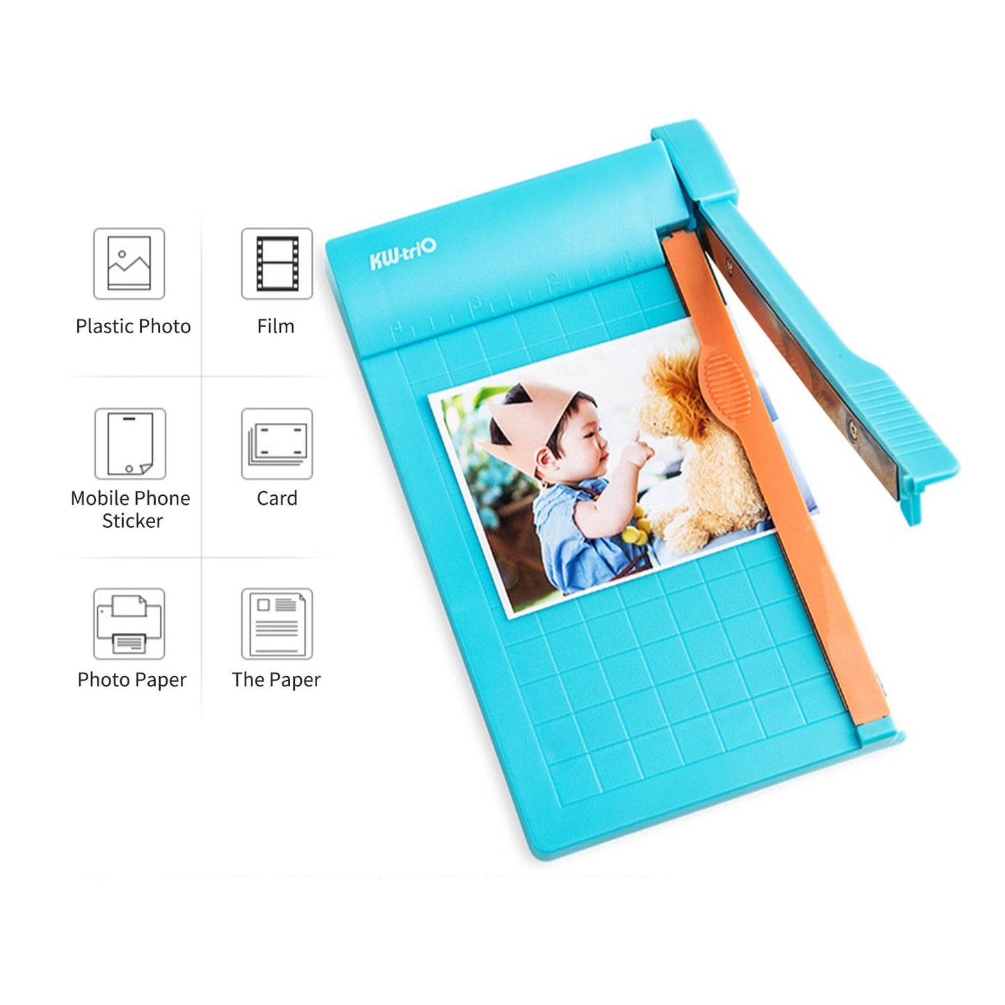 KW-triO 6 Mini Paper Trimmer Guillotine Cutter - Desktop Cutting Machine for Crafts, Photos, Cards, Scrapbooking
