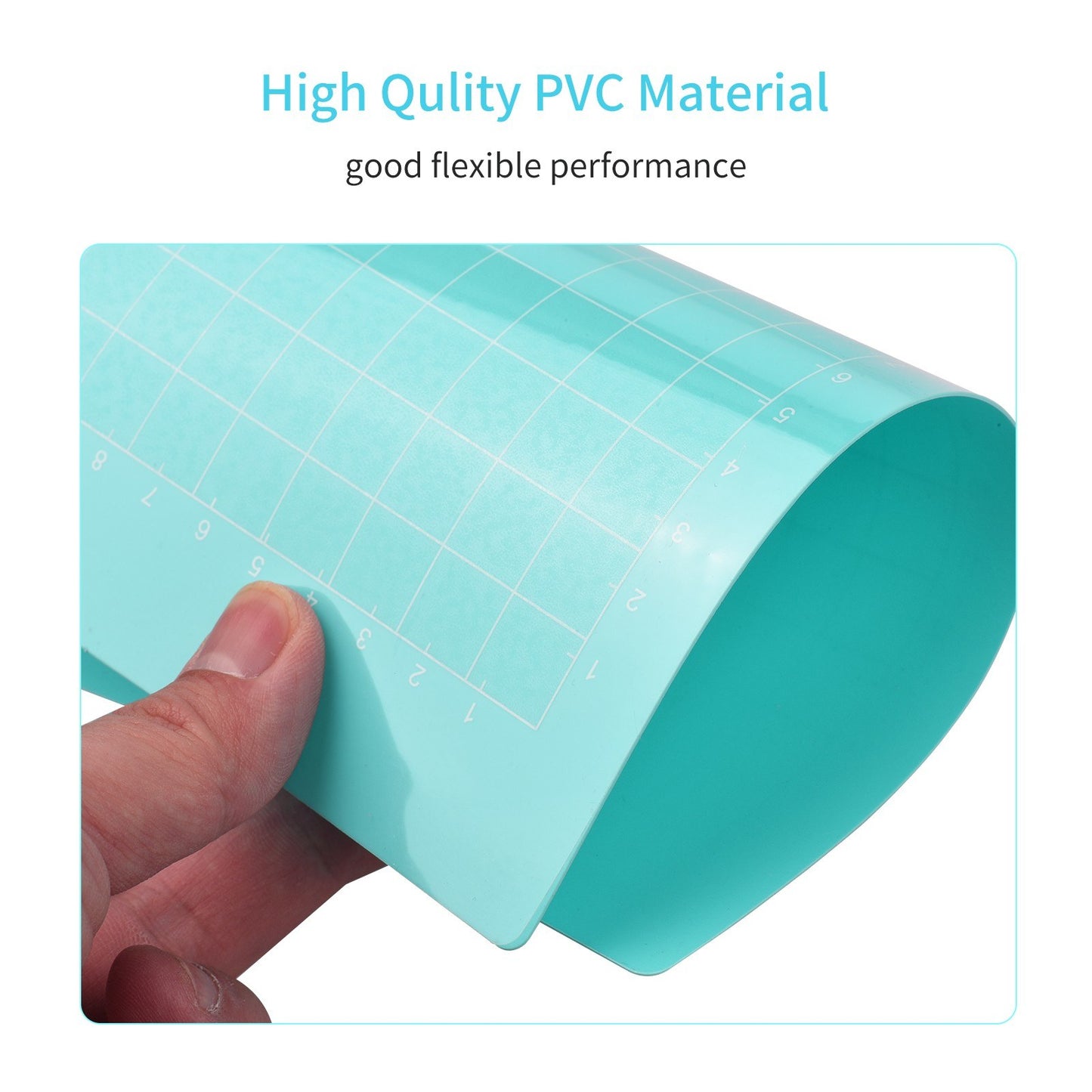 12x12 Adhesive Non-Slip Cutting Mats for Silhouette Cameo & Cricut Explore - 4 Pack Gridded Replacements