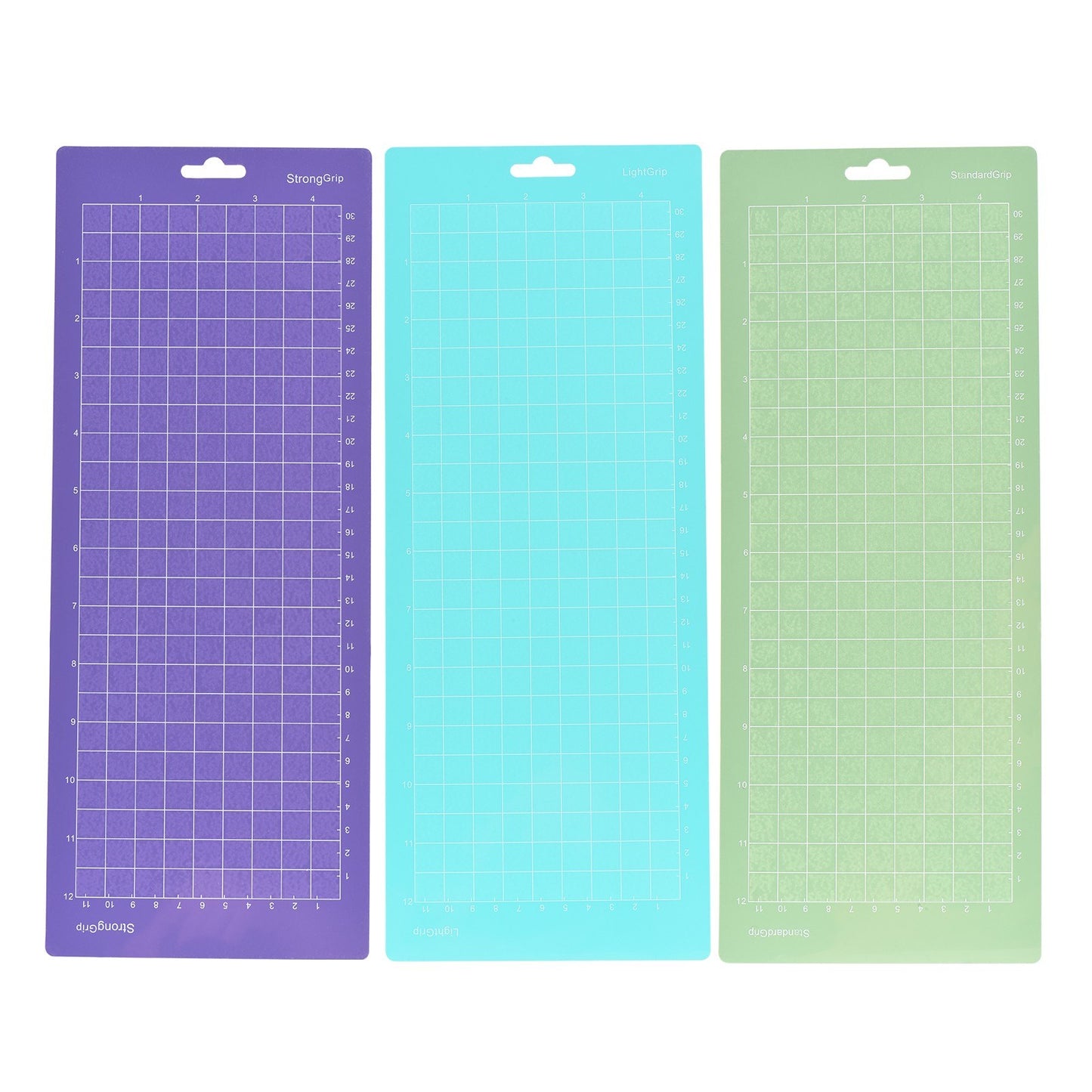 12x12 Adhesive Non-Slip Cutting Mats for Silhouette Cameo & Cricut Explore - 4 Pack Gridded Replacements