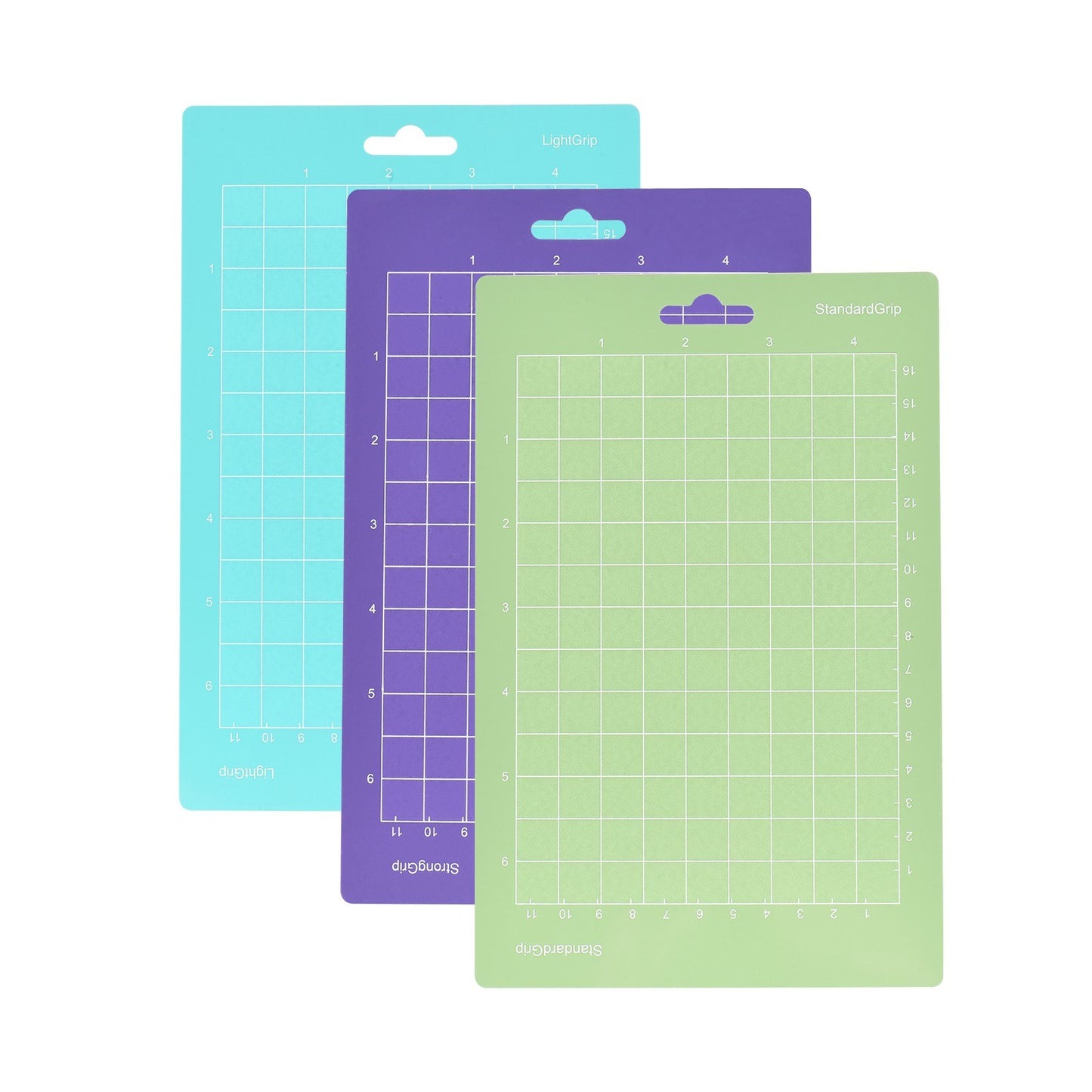 12x12 Adhesive Non-Slip Cutting Mats for Silhouette Cameo & Cricut Explore - 4 Pack Gridded Replacements