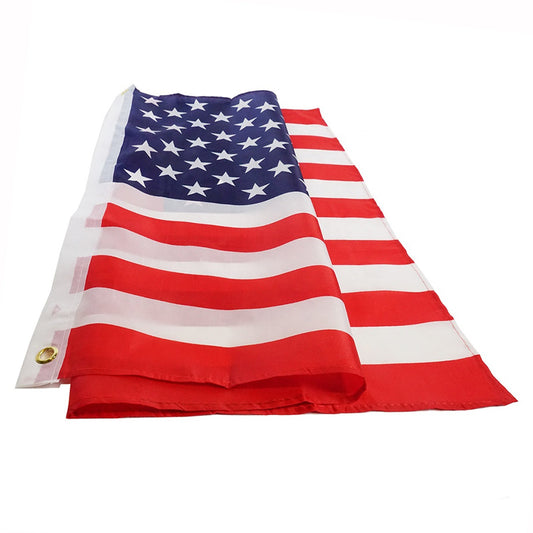 US Flag 3x5ft Polyester Outdoor/Indoor Decoration with Grommets - Stars & Stripes 90x150cm