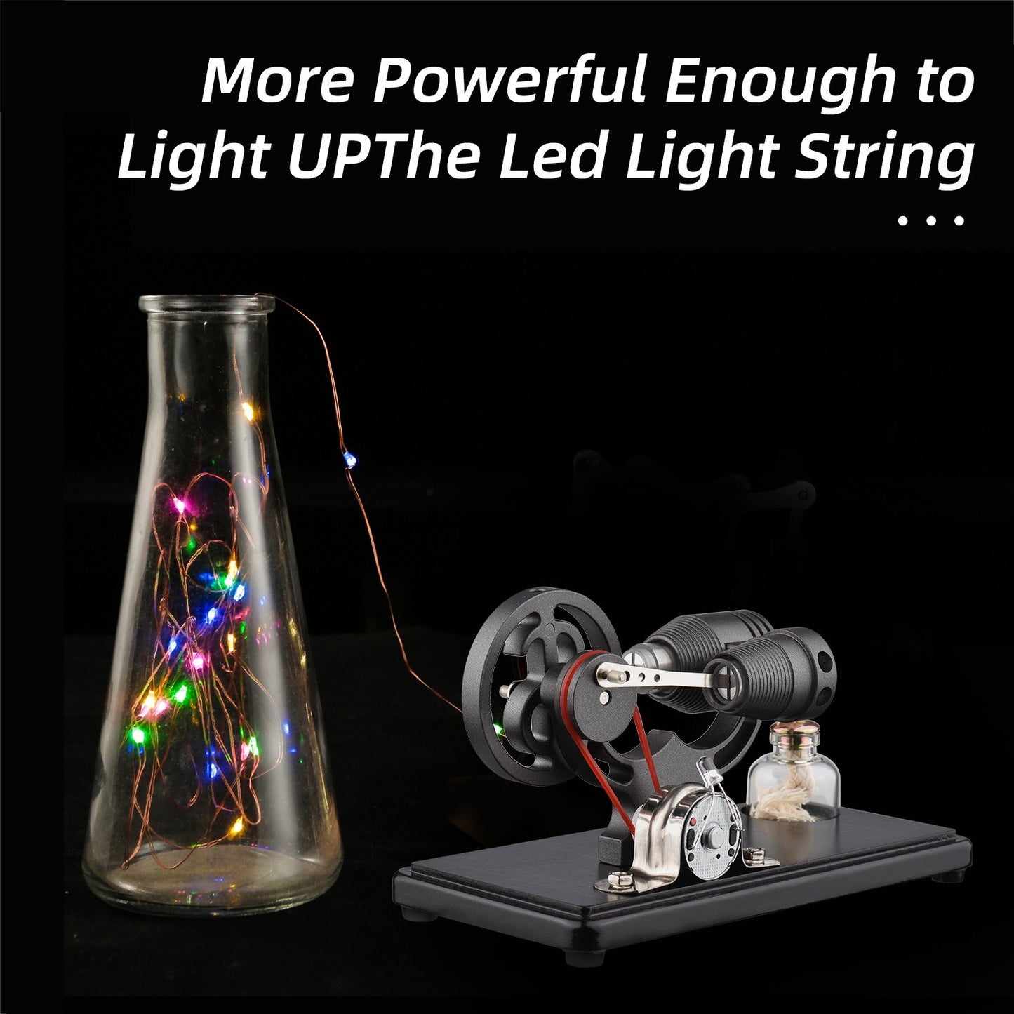 LL-006-BR Stirling Engine Hot Air Electricity Generator Model