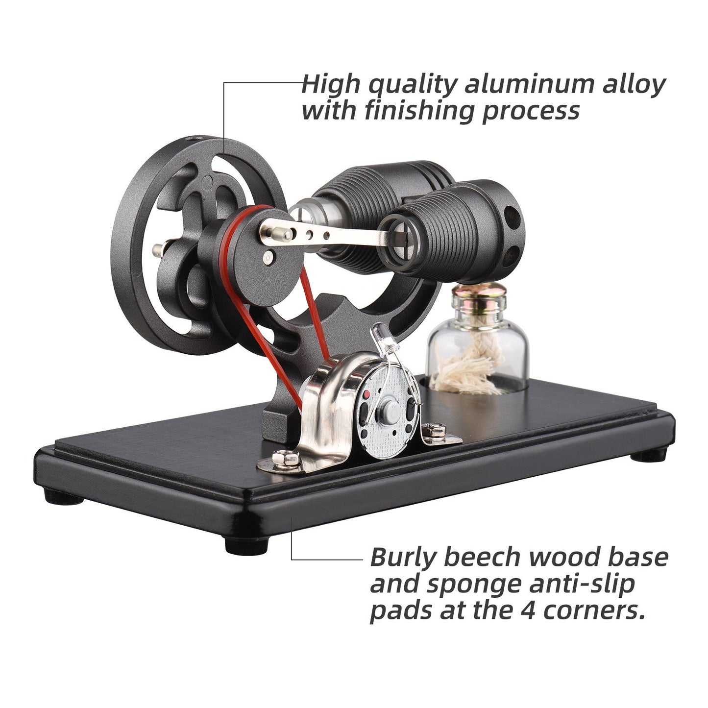 LL-006-BR Stirling Engine Hot Air Electricity Generator Model