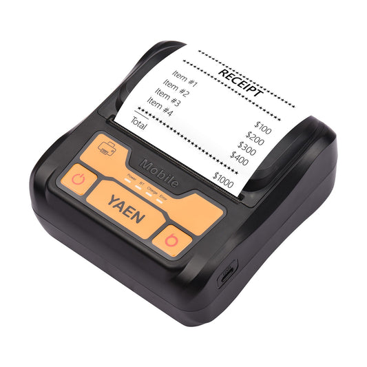 Wireless Portable Thermal Printer - 80mm BT Label & Receipt Maker