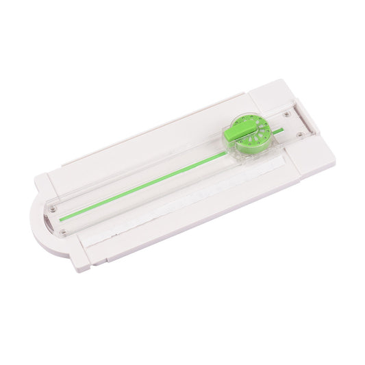 12-in-1 Mini Rotary Paper Trimmer, A4 Desktop Cutter with 12 Cutting Shapes