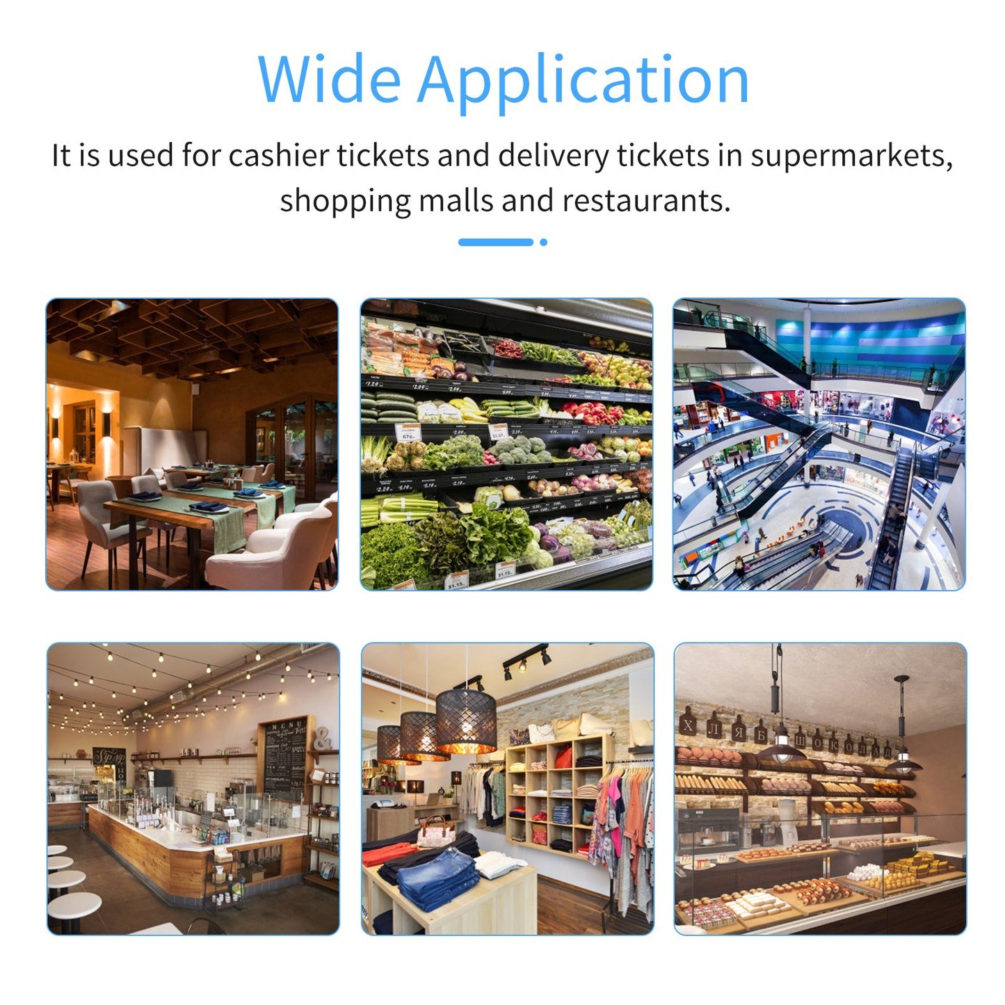 Bisofice 58mm Portable Thermal Receipt Printer + 1 Roll