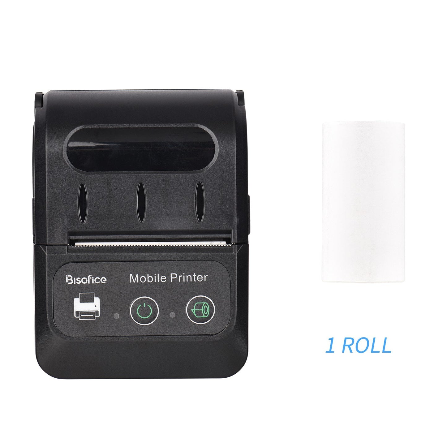Bisofice 58mm Portable Thermal Receipt Printer + 1 Roll